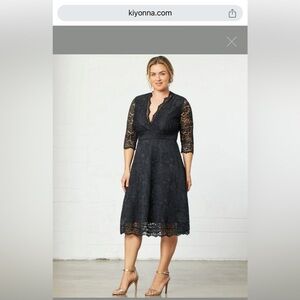 Kiyonna Mademoiselle Lace Cocktail Dress